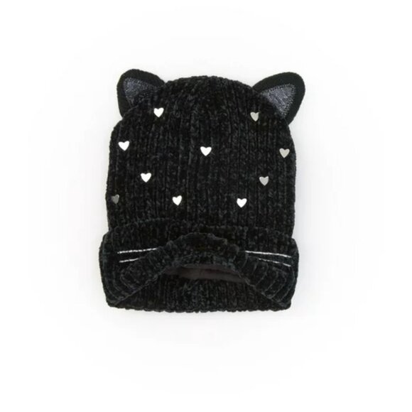 NEW set cute girls cat beanie tuque gloves and scarf - Picture 2 of 4